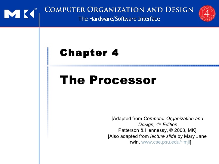 Computer organization and design 4th